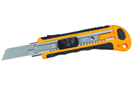 ابزار برش تیغ موکت بر هنر چاقو پلاستیکی ABS و TPR تیغ موکت بر ایمنی برش چاقو 18mm 25mm برش