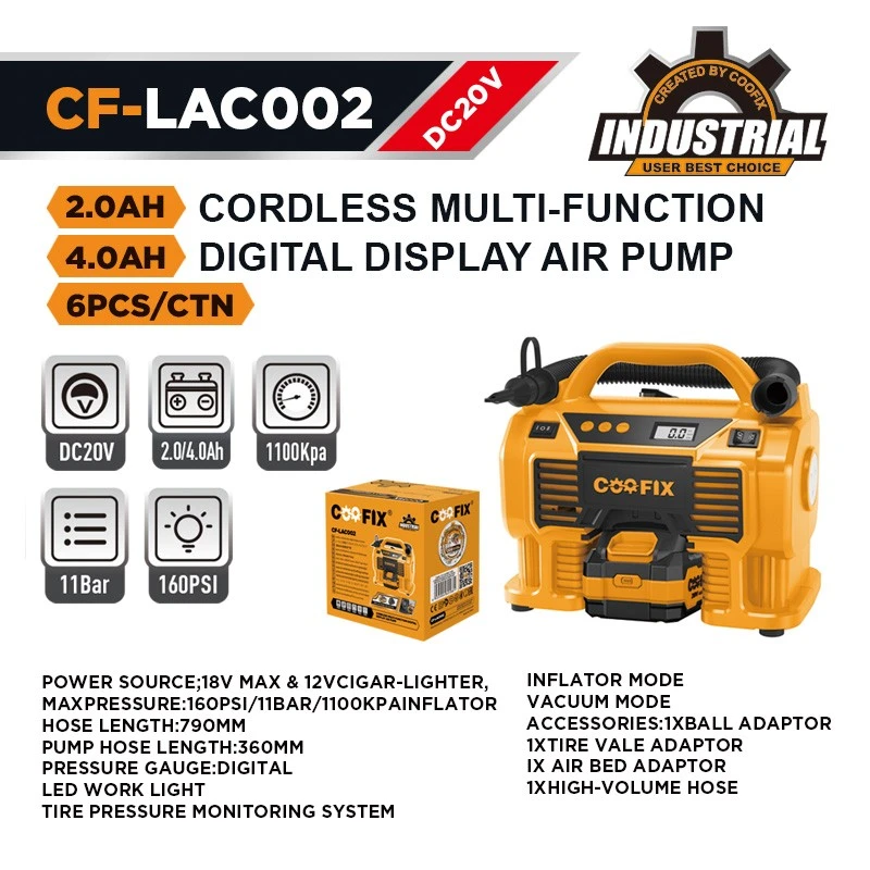 18V MAX & 12V Cigar-lighterc CORDLESS AIR PUMP factory